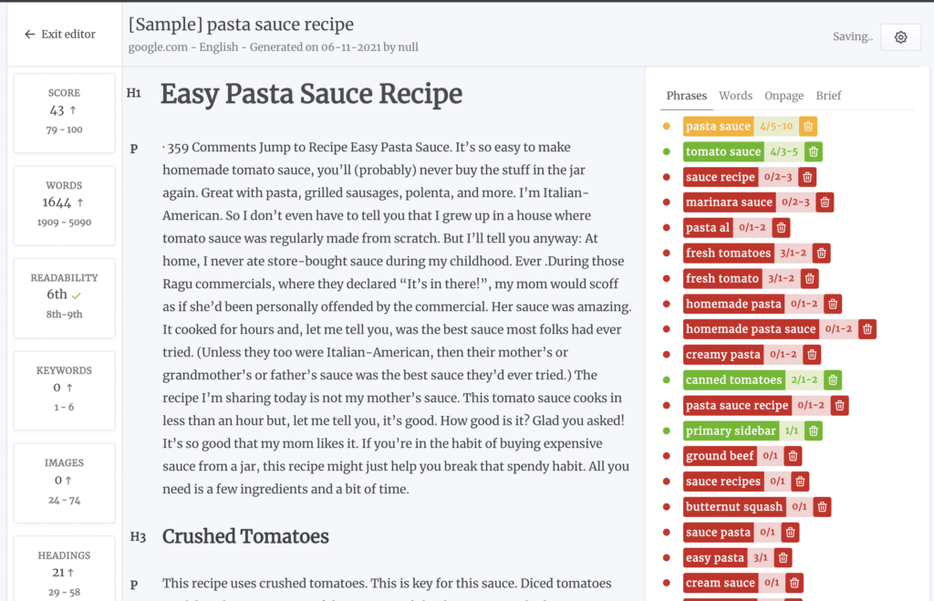 contentpace content optimizer