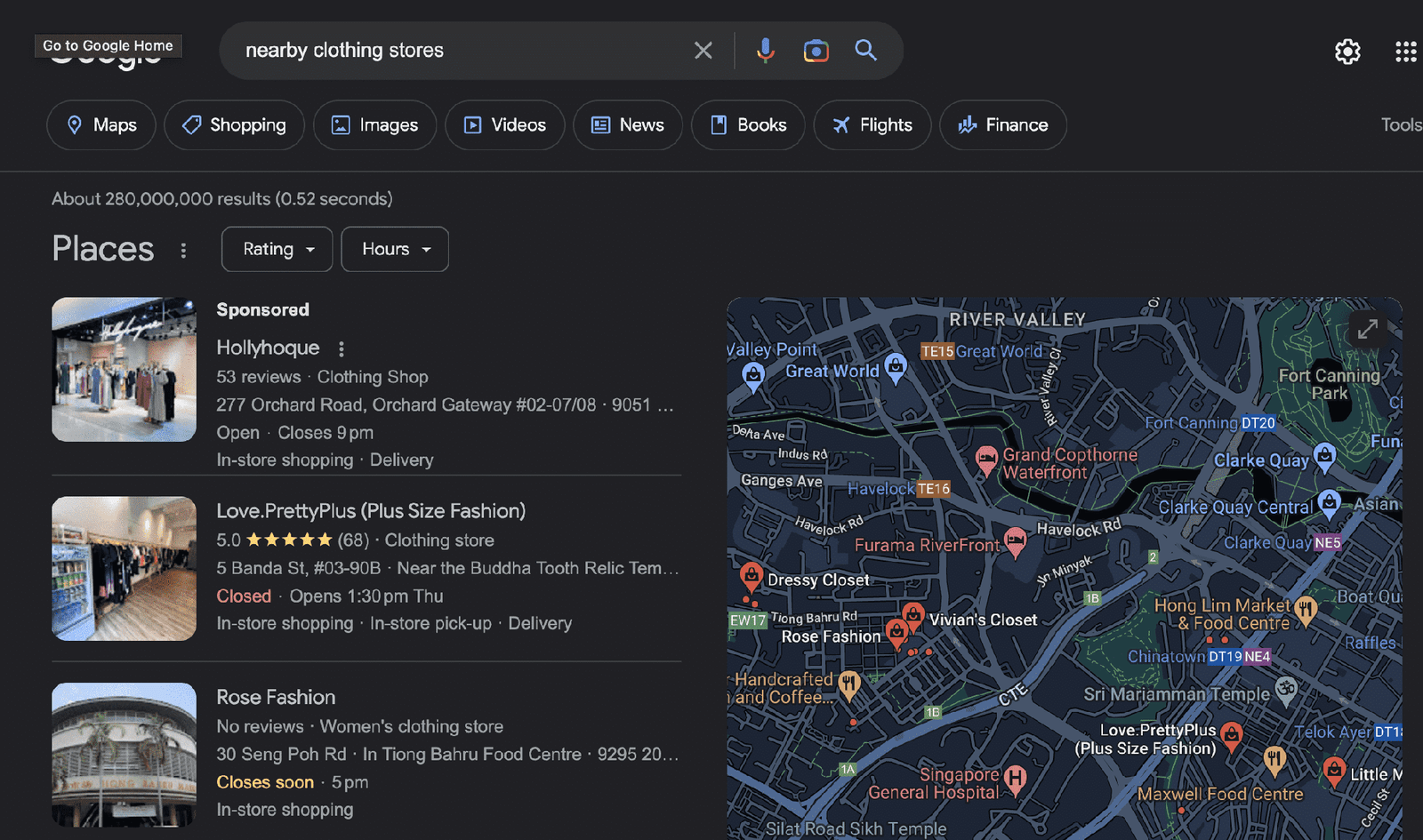 Google SERP Page Local SEO